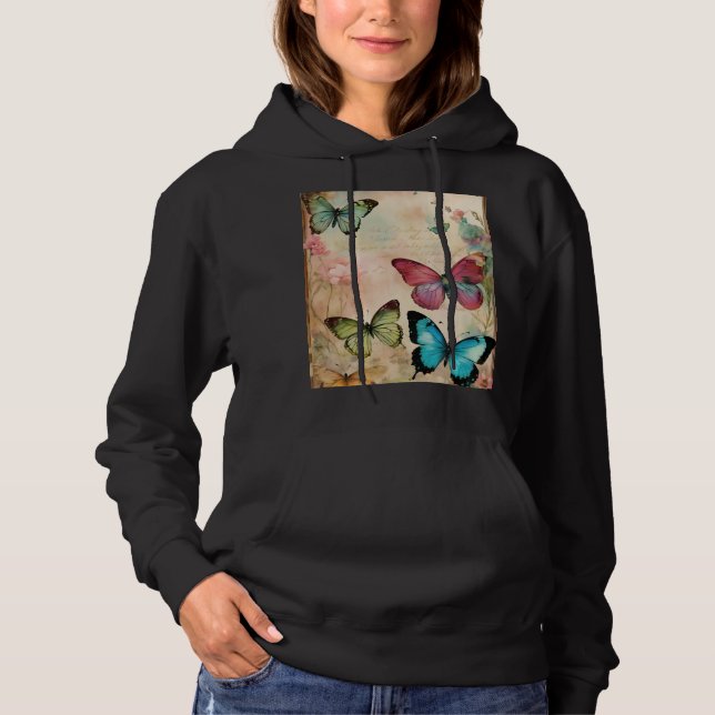 Moletom Borboleta Caveira Steampunk – Rua Abstrata de Luxo (Frente)