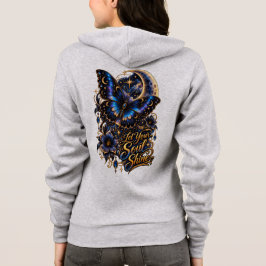 Moletom "Borboleta Celestial 'Deixe Sua Alma Brilh