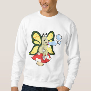 Moletom Borboleta com bolhas de sabão