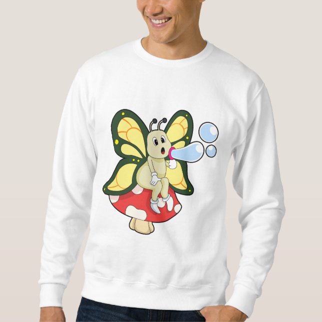 Moletom Borboleta com bolhas de sabão (Frente)