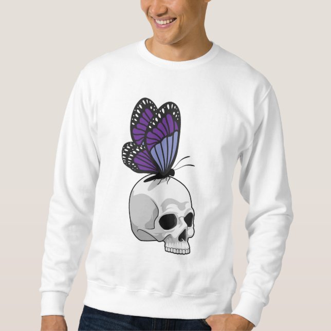Moletom Borboleta com crânio (Frente)
