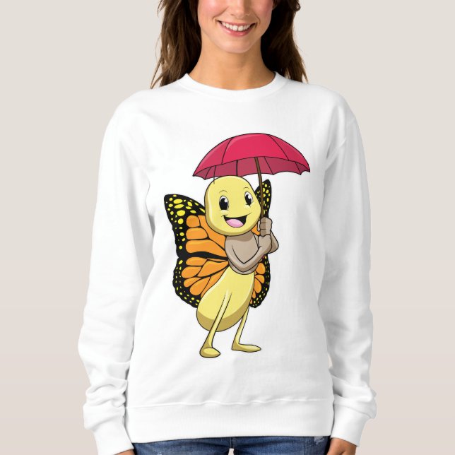 Moletom Borboleta com guarda-chuva (Frente)
