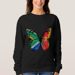 Moletom Borboleta de Bandeira da África do Sul
