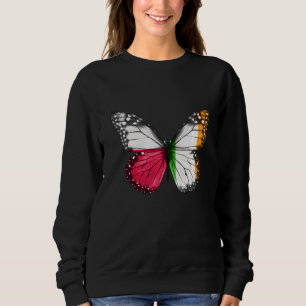 Moletom Borboleta de Bandeira da Irlanda Polonesa