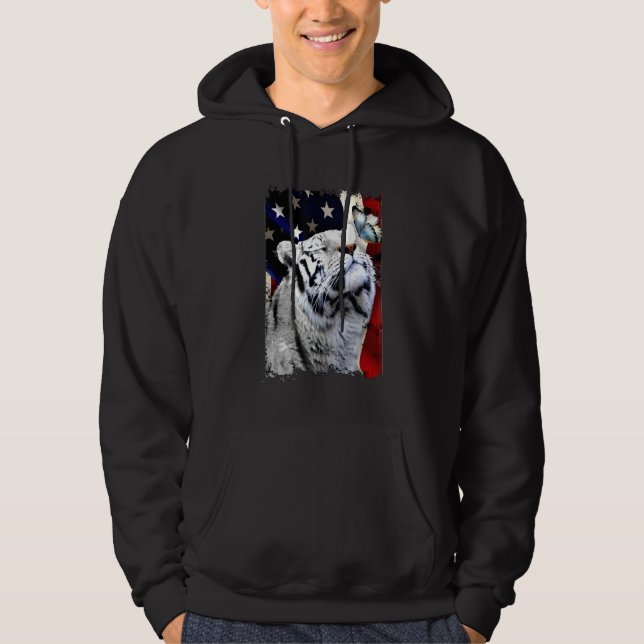 Moletom Borboleta De Tigre Em Nose Tiger Vertical American (Frente)