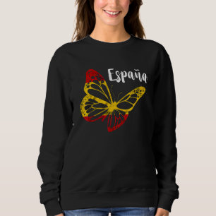 Moletom Borboleta Espana Orgulho Espanhol Bandeira Espanho