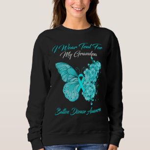Moletom Borboleta Eu Visto Teal Para O Meu Avô Batten Dise