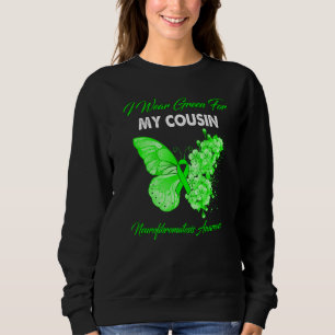 Moletom Borboleta Eu Visto Verde Para Meu Primo Neurofibro