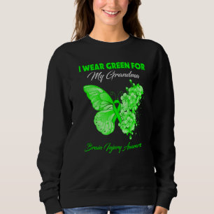 Moletom Borboleta Eu Visto Verde Para Minha Avó Ferida Cer