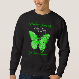 Moletom Borboleta Eu Visto Verde Para Minha Doença De Lyme