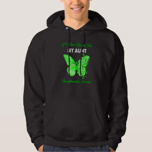 Moletom Borboleta Eu Visto Verde Para Minha Tia Neurofibro