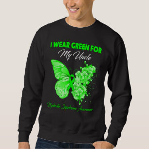 Moletom Borboleta Eu Visto Verde Para O Meu Tio Sinalizado