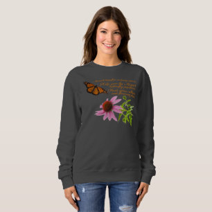 Moletom Borboleta-monarca, coneflower