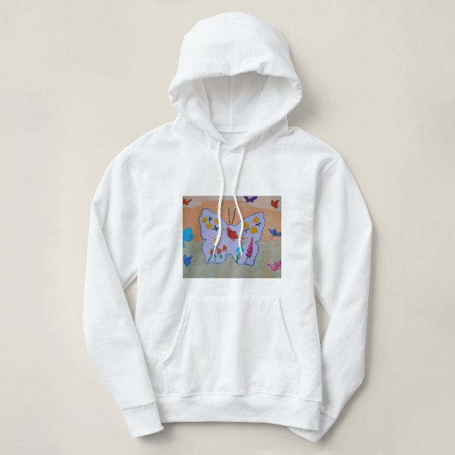 Moletom Borboleta Sonhando Hoodie (Frente do Design)