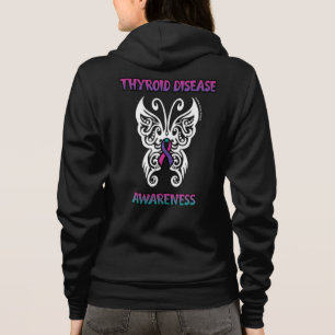 Moletom Borboleta Tribal... Doença da Tiroide Hoodie