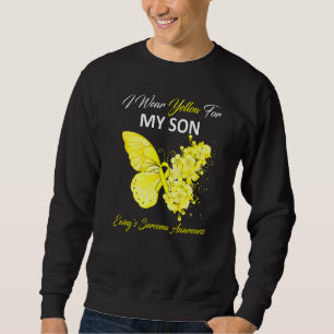 Moletom Borboleta Visto amarelo pelo Sarcoma do meu filho 