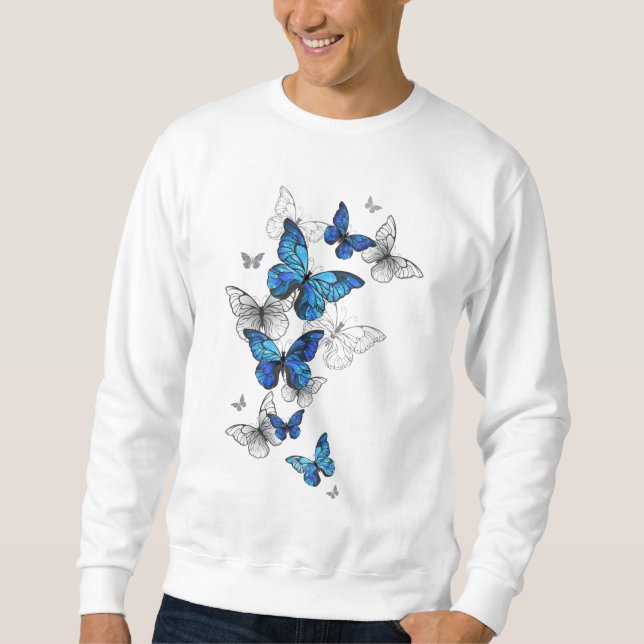 Moletom Borboletas Azuis Morpho (Frente)