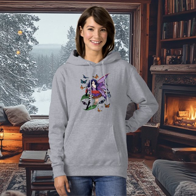 Moletom Borboletas de Cogumelo de Leite Roxo (Criador carregado)