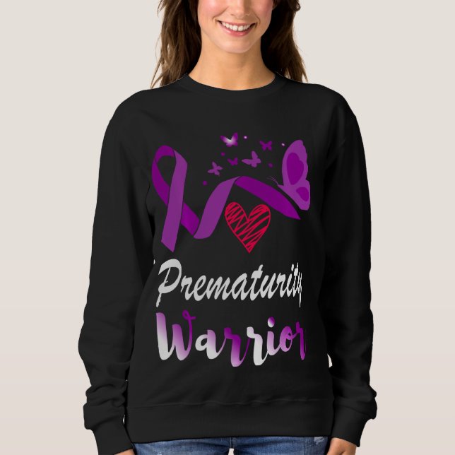 Moletom Borboletas Preemie Roxo (Frente)