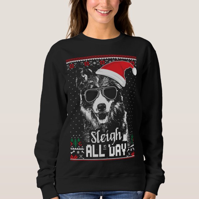 Moletom Border Collie Christmas (Frente)