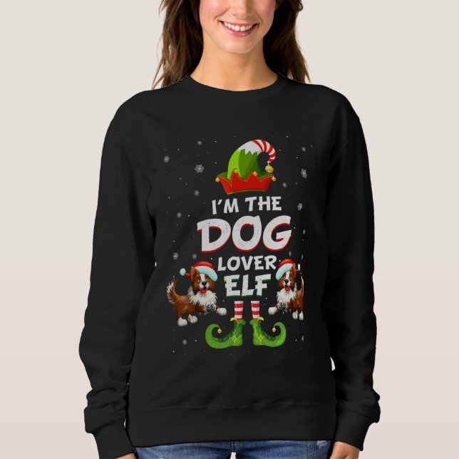 Moletom Border Collie Christmas I'm The Dog Elf (Frente)