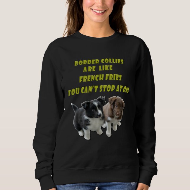 Moletom Border Collie  French Fries (Frente)
