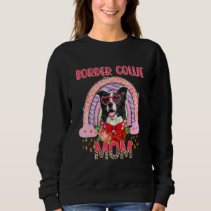 Moletom Border Collie Mãe Cute Rainbow Rainlyn Dog Mãe's