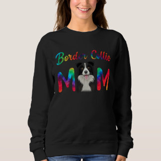 Moletom Border Collie Mom Tie Dye Dog Mom Mothers Day