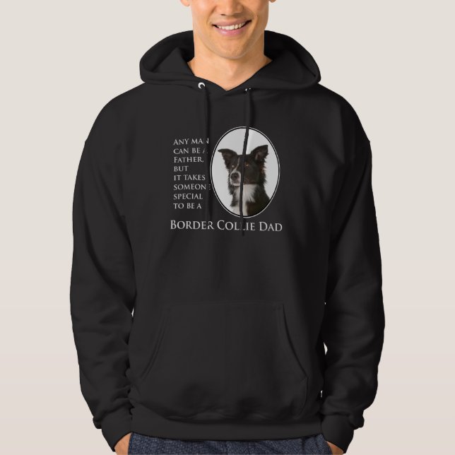 Moletom Border Collie Pai Hoodie (Frente)