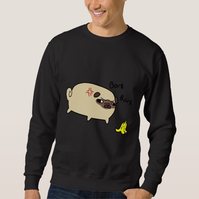 Moletom Bork Bork Pug Classic T-Shirt 613 (Frente)
