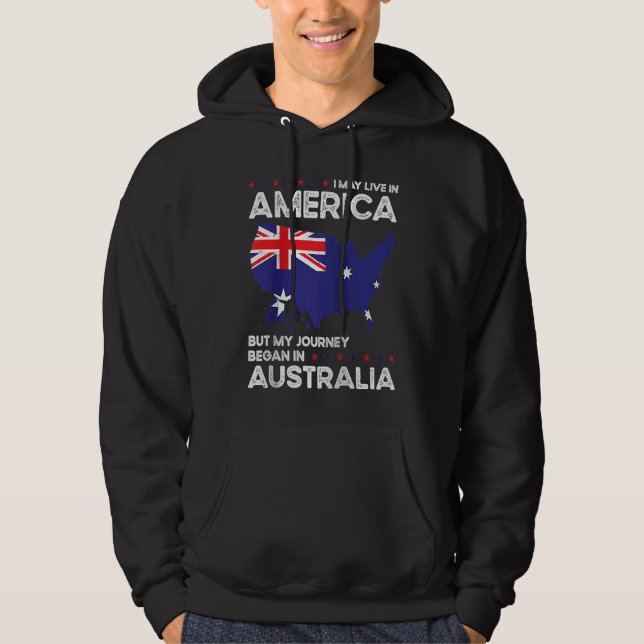 Moletom Born Australian Australia American USA Citizenship (Frente)