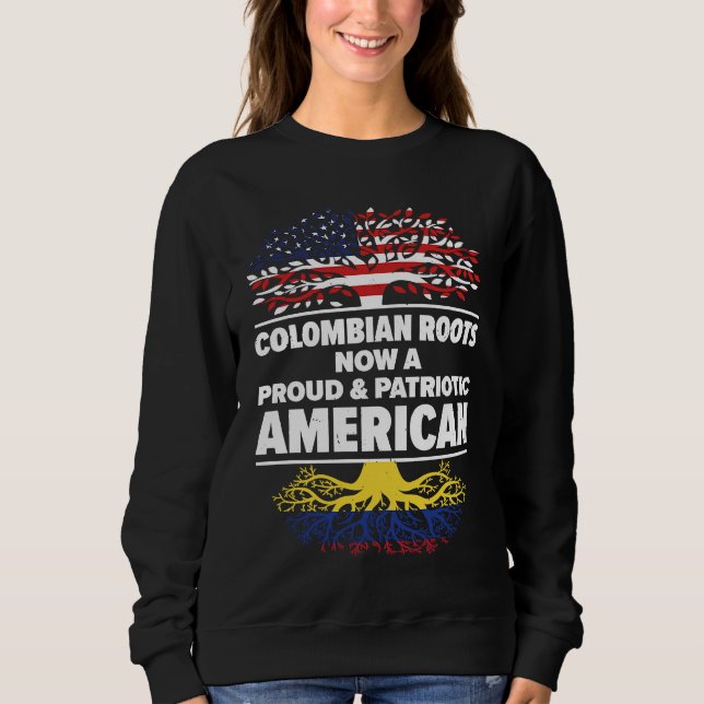 Moletom Born Colombian Colombia American USA Citizenship (Frente)