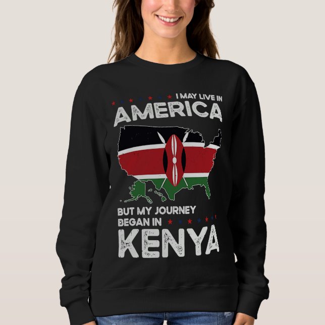 Moletom Born Kenyan Kenya American USA Citizenship (Frente)