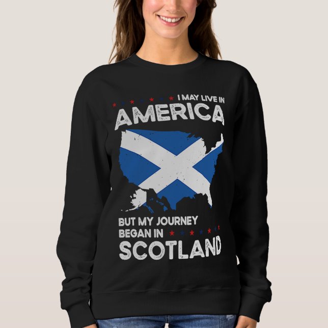 Moletom Born Scottish Scotland American USA Citizenship  1 (Frente)
