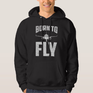 Moletom Born to Fly Airplane Aviation Pilot Aeroplane Men 