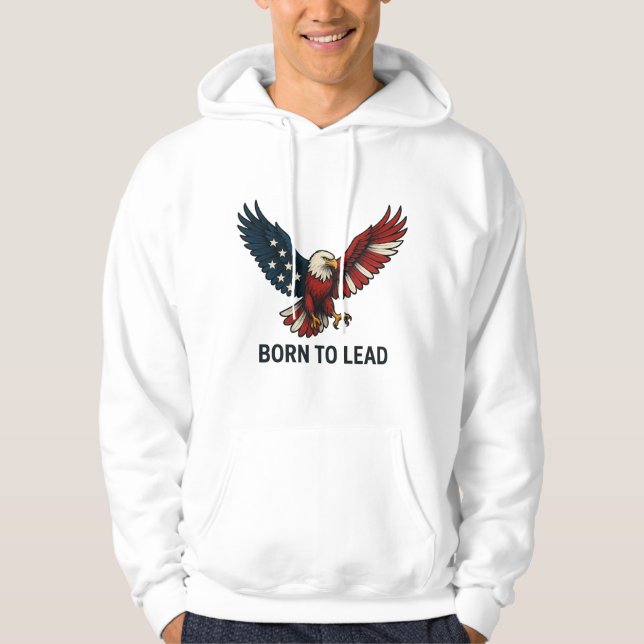 Moletom Born To Lead – Bold Eagle Design (Frente)