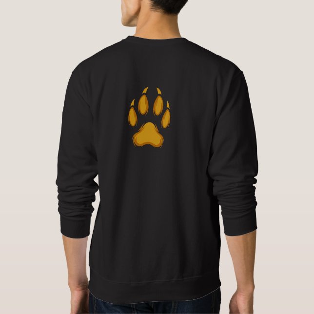 Moletom Born to Prowl – Golden Raccoon Paw Hoodie (Verso)