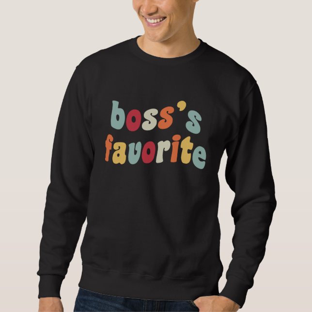 Moletom Boss s Favorite Boss Fave  Employee Job Office Hum (Frente)