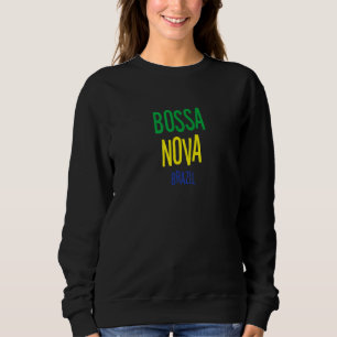 Moletom Bossa Nova Brasil Jazz Music Vintage Tipografia
