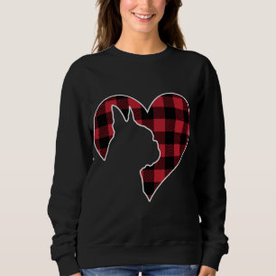 Moletom Boston Bostie Terrier Dog Xadrez de Natal Buffalo