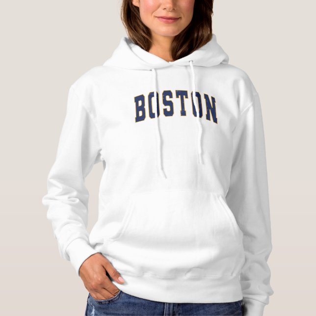 Moletom Boston Massachusetts Vintage College Style (Frente)