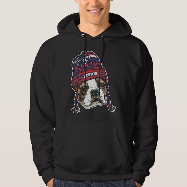 Moletom Boston Sports Terrier Red Beanie (Frente)