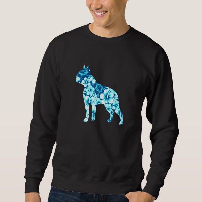 Moletom Boston Terrier Aloha Hawaiian Dog 2 (Frente)