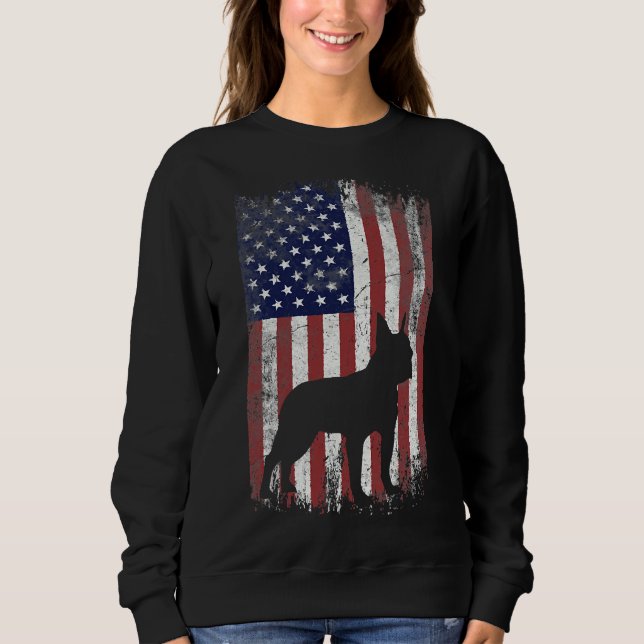 Moletom Boston Terrier American Flag Usa (Frente)