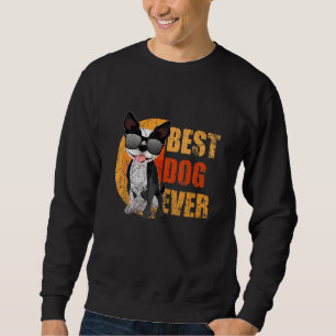 Moletom Boston Terrier De Óculos Vintage Melhor Cachorro J