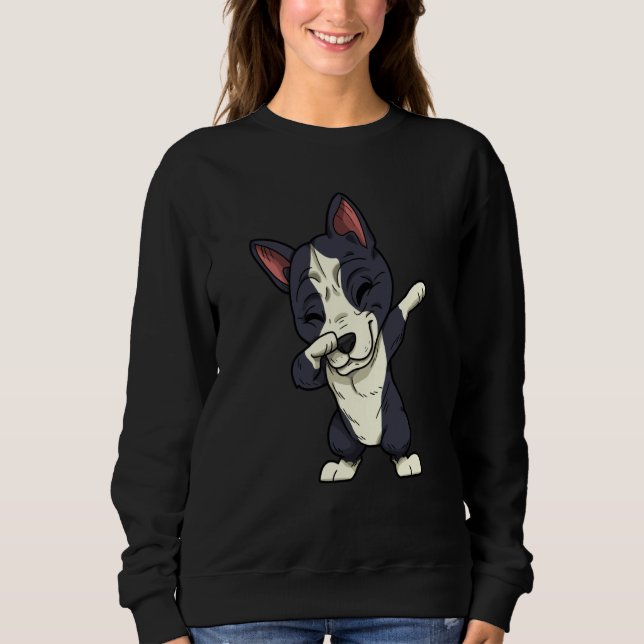 Moletom Boston Terrier Dog Dogs Dabbing Boston Terrier (Frente)