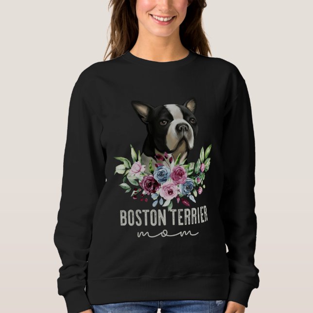 Moletom Boston Terrier   Dog Mom (Frente)