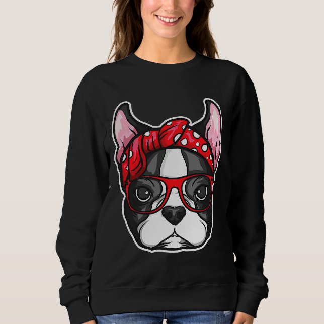 Moletom Boston Terrier Dog Pet Mãe (Frente)