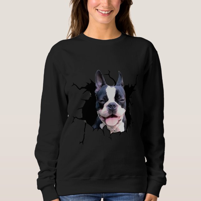 Moletom Boston Terrier Dog Raça Cachorros Puppy Decal (Frente)