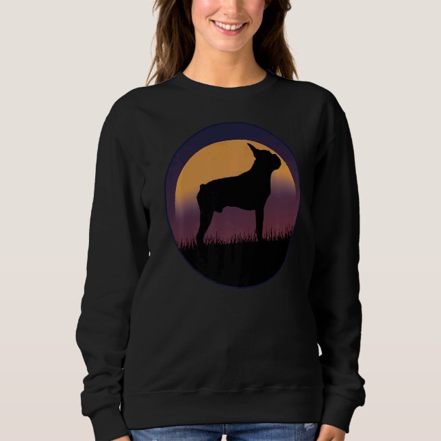 Moletom Boston Terrier Dog Retro (Frente)